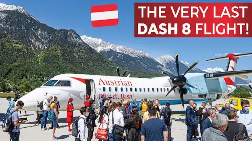 【YouTube】奥地利航空|庞巴迪 冲8-Q400|经济舱飞行报告（维也纳-因斯布鲁克）