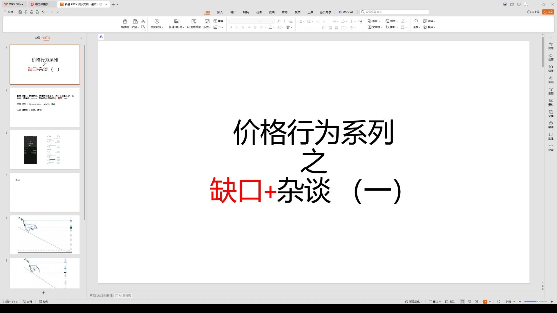 价格行为系列之缺口+杂谈（一）