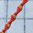 菱形手链编绳教程/新年本命年红绳戴起来～