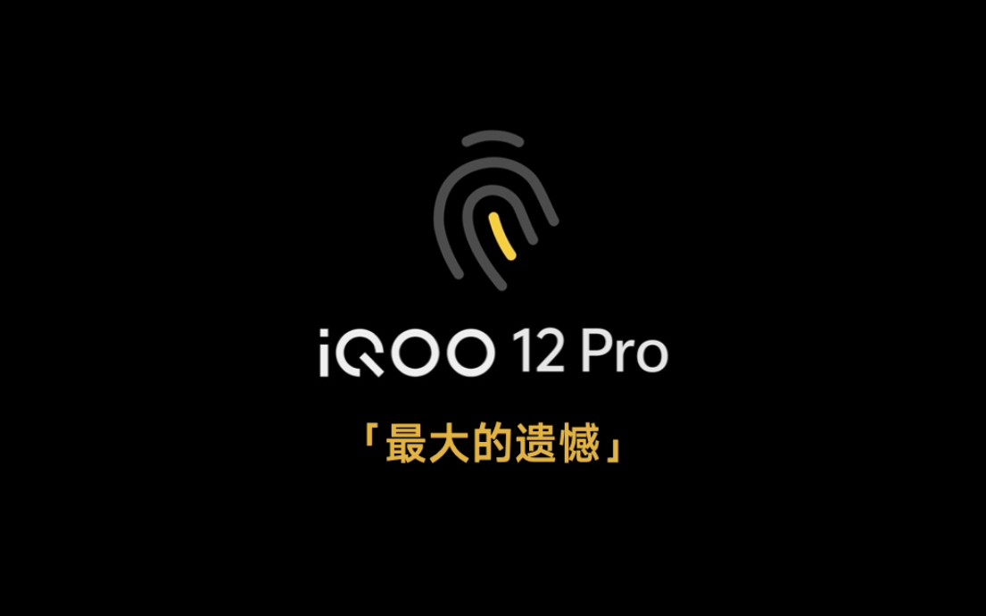 阉割超声波3D广域指纹也许是iQOO 12 Pro最大的遗憾。