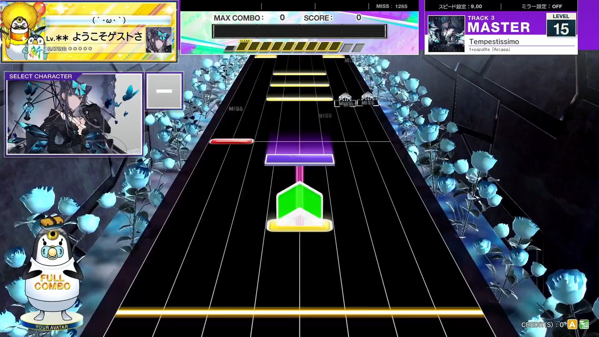 【CHUNITHM/中二节奏】谱面确认 Tempestissimo [MASTER 15］(流速9.0)