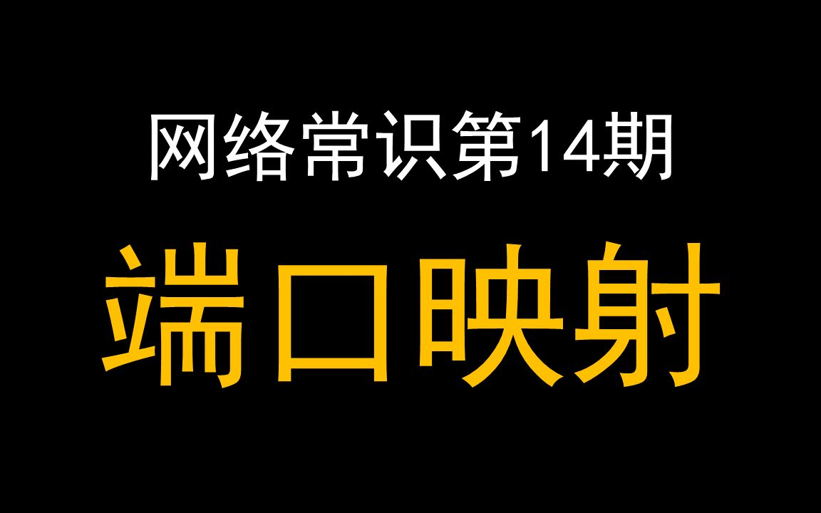 端口映射是啥？【网络常识14期】