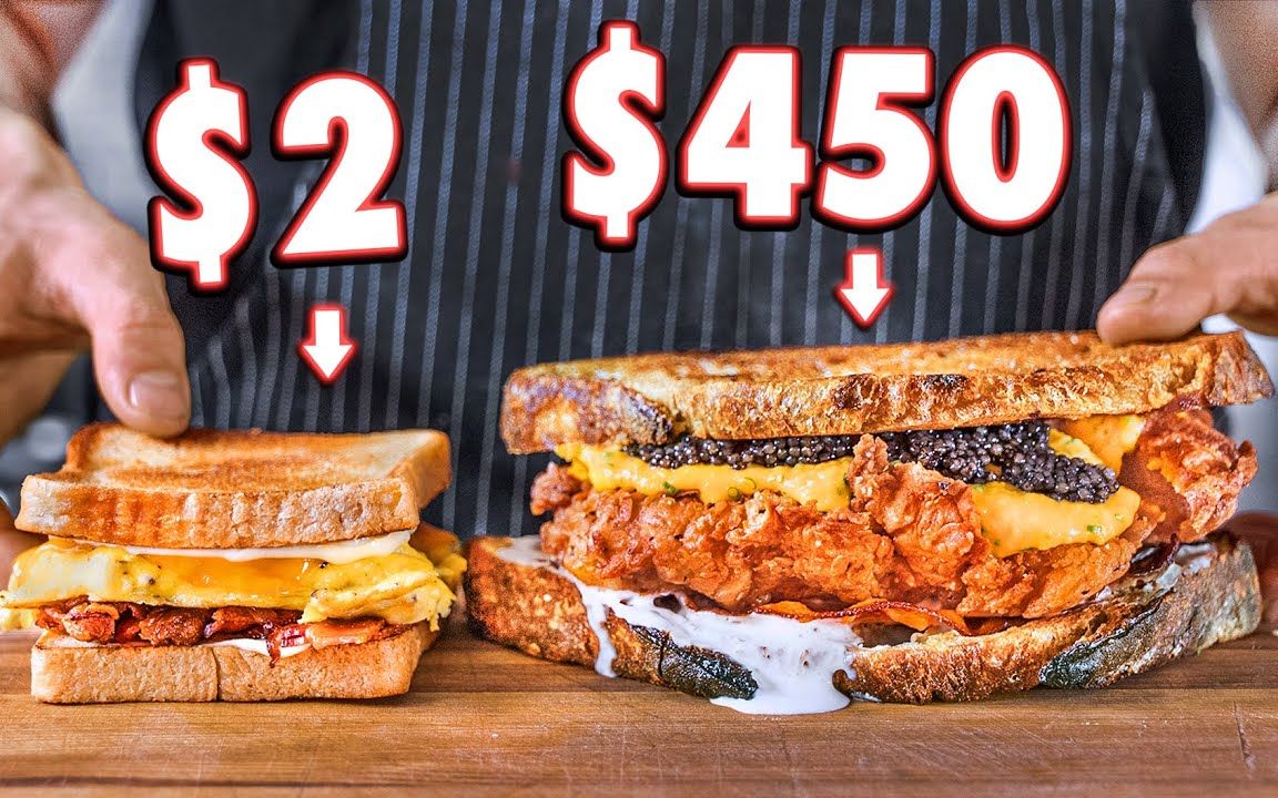 自制早餐三明治PK450刀法式三明治【Joshua Weissman】_哔哩哔哩_bilibili