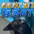 老王为了出门有多BT#黑猫 #记录猫咪日常 #我和我的猫