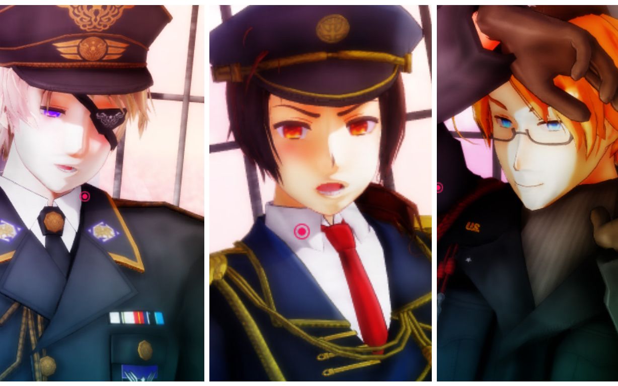 【aph/mmd】黑三角step