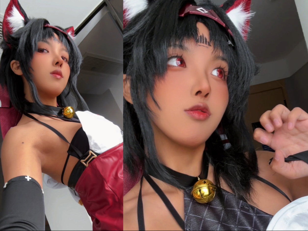 Whoever faceted the black kitten, cute pinch!