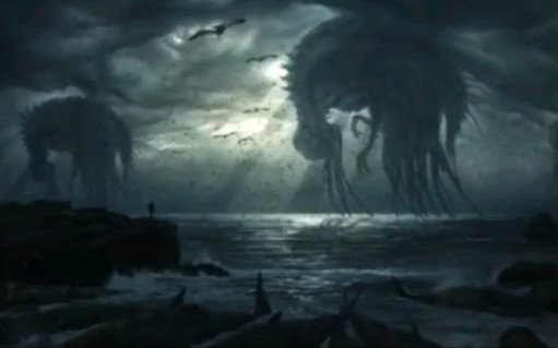『白噪音环境』暗黑/史诗/氛围—克苏鲁神话，海面上巨大的身影它们来自哪里