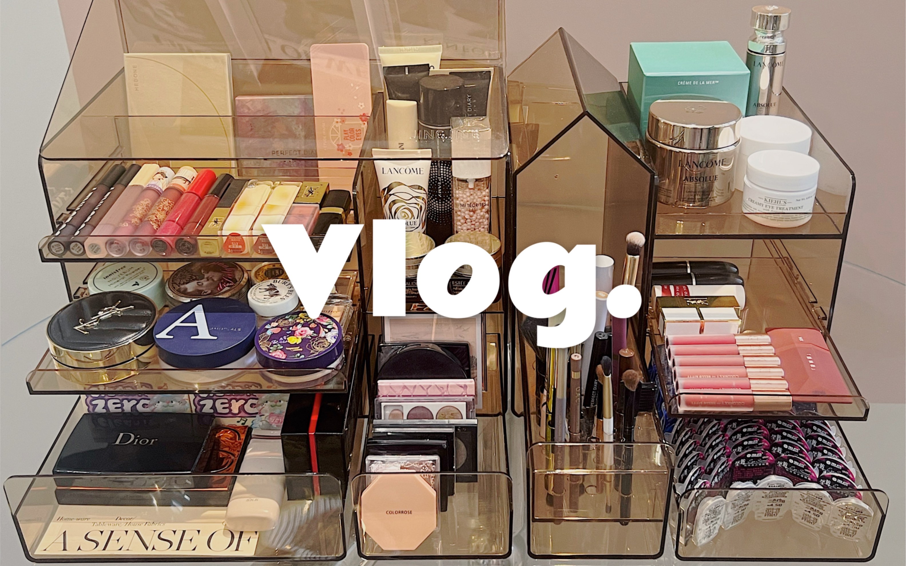 沉浸式收纳｜如何用3个收纳盒解决日常化妆品&工具
