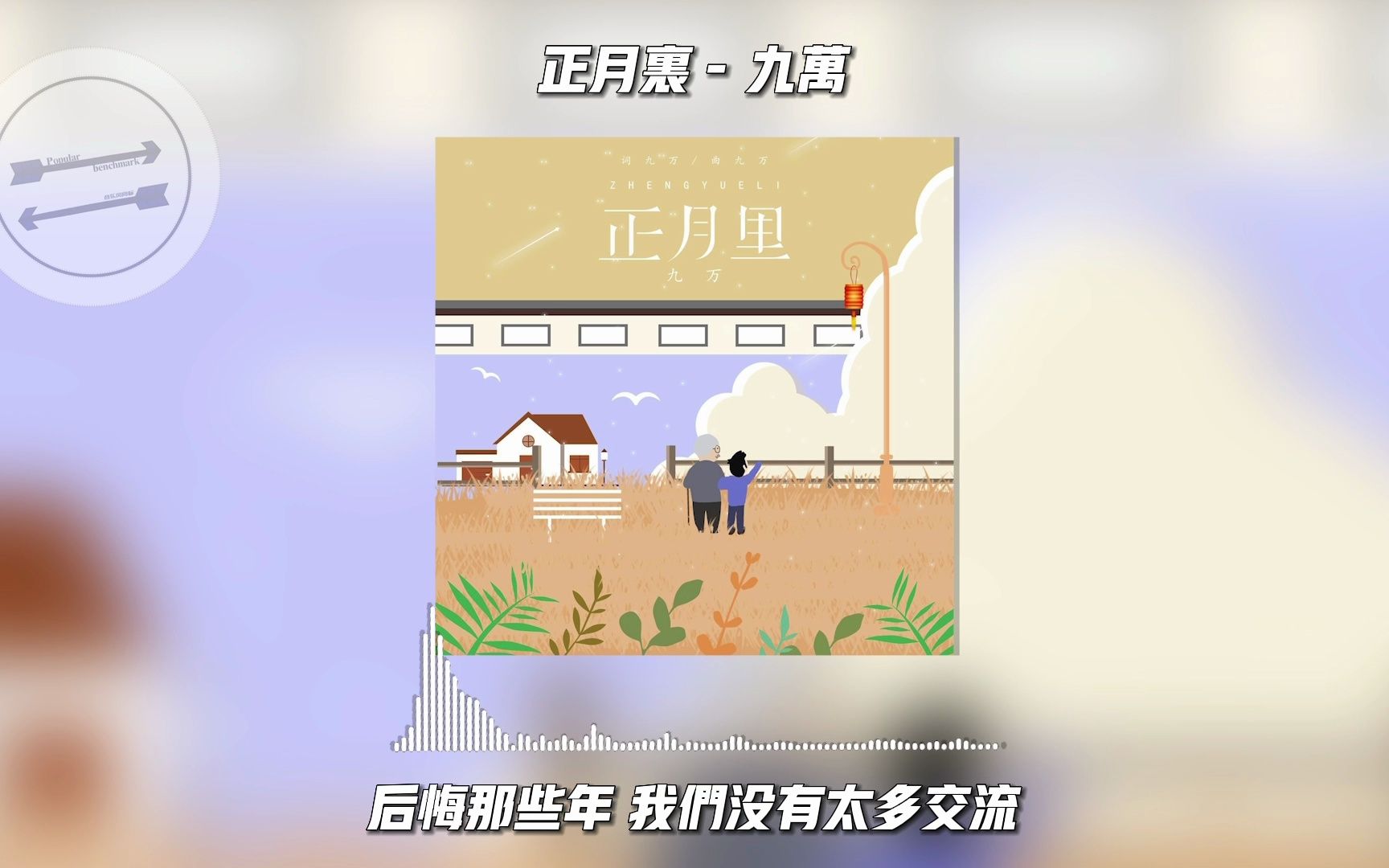 正月里 - 九万『正月里 穿新衣 爷爷奶奶我来看你』【動態歌詞】-音乐风向标MusicLyrics-音乐风向标MusicLyrics-哔哩哔哩视频