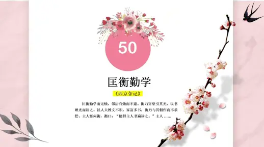 两分钟学会一篇文言文 | 50.匡衡勤学(凿壁偷光)