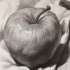 【素描静物】苹果细节刻画，让你10分钟学会画苹果，少走很多弯路
