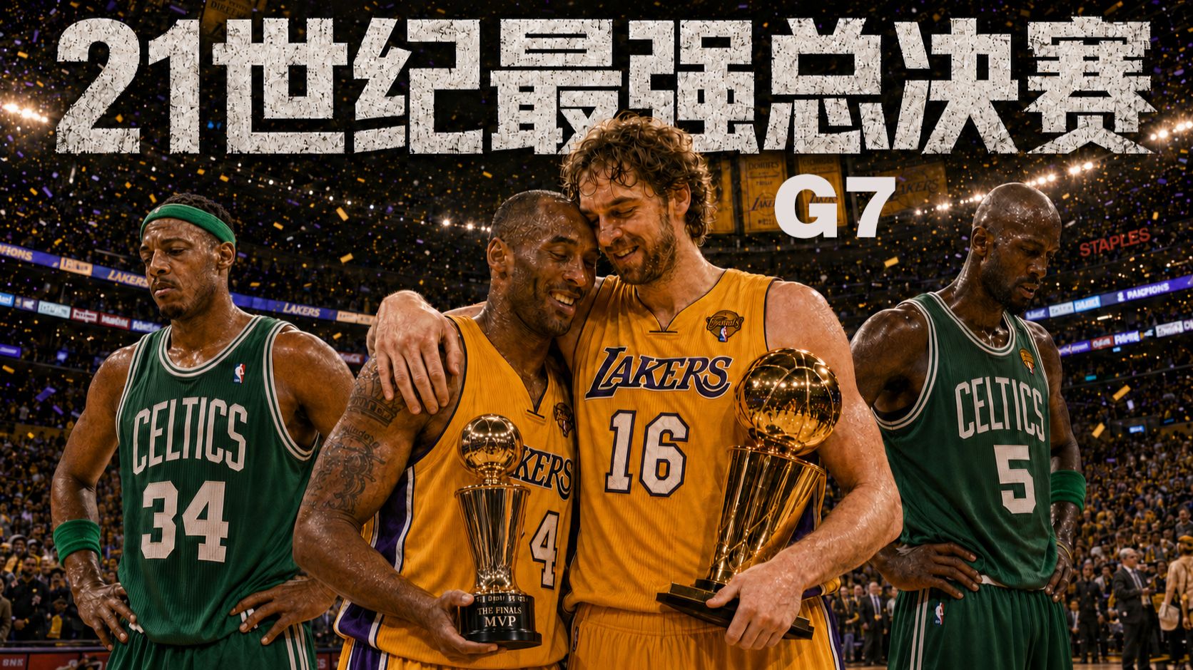 古典篮球终焉之战！2010年总决赛G7究竟有多激烈！？湖人绿凯抢七大战·科比fmvp，阿泰皮尔斯场上激吻？