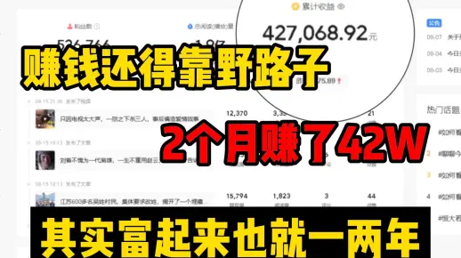 赚钱快的路子，一天挣500元的野路子！零成本无脑搬砖项目，手把手教你操作！找对方法赚钱原来也可以这么简单！！！