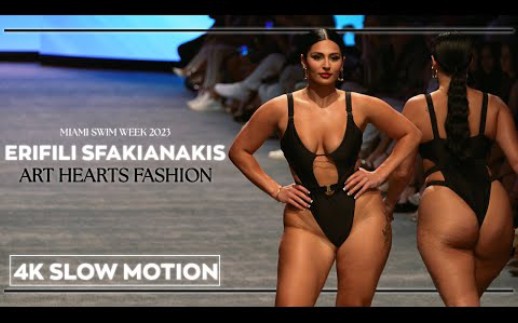 Eleftheri Sfakianakis | Miami Swim Week 2023 | Art Heart Fashion | 4k Slow Motion