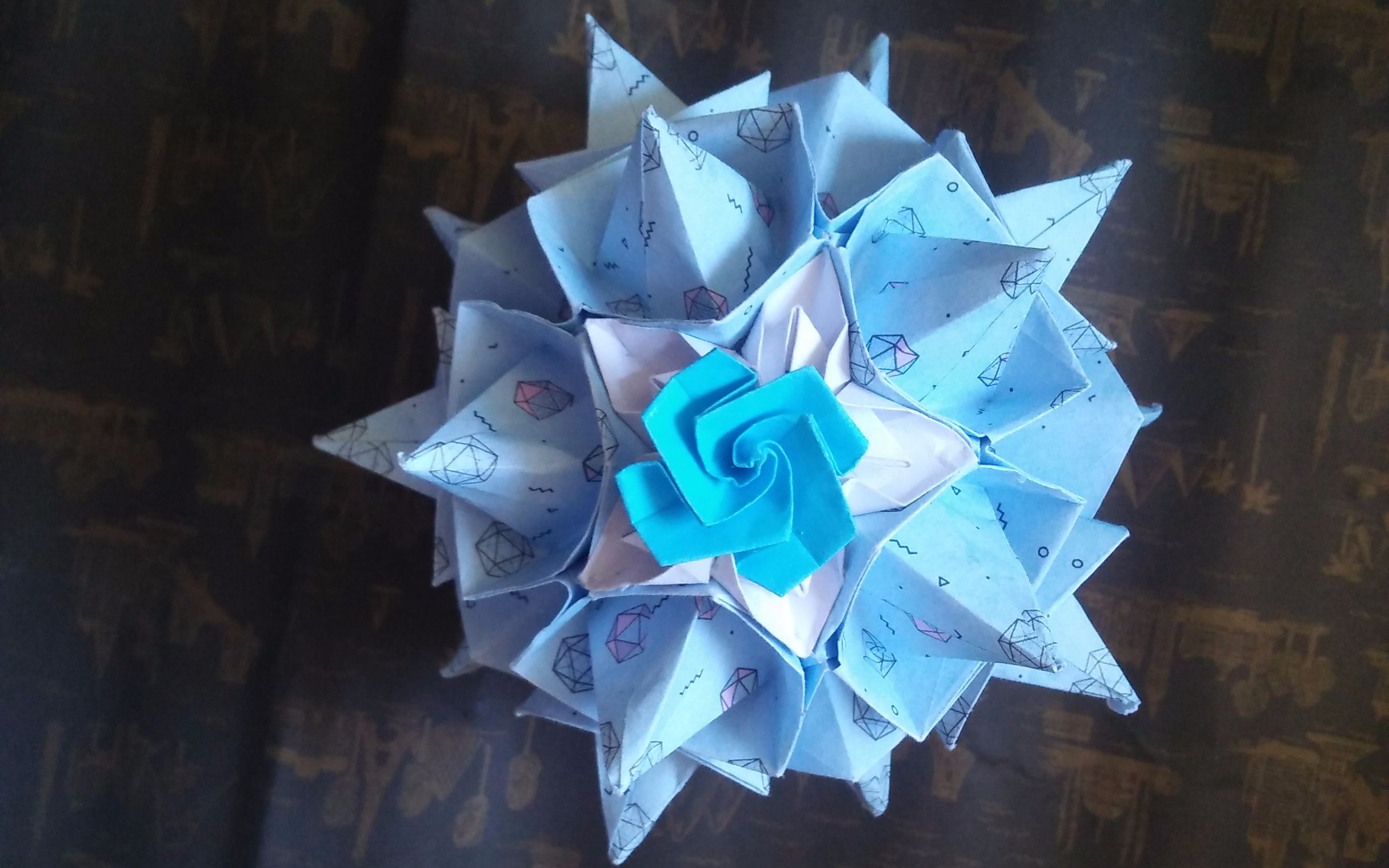 【折纸花球】制作简单造型酷炫的海洋之星_哔哩哔哩_bilibili