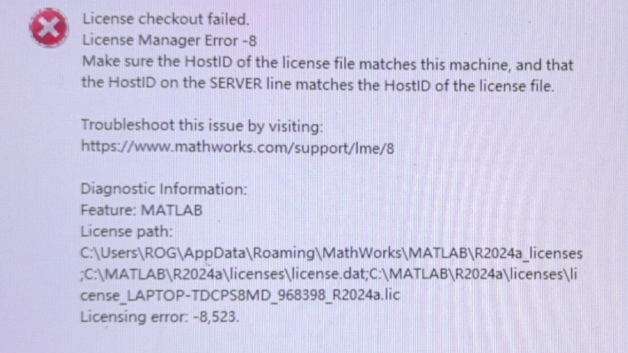matlab解决license checkout failed和license Manger Error8问题-NIRO爱科研-NIRO爱科研 ...