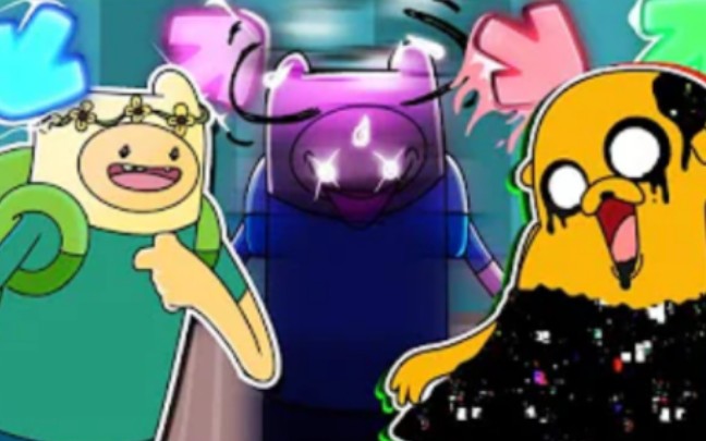 FNF VS Glitched Finn And Jake - Pibby Apocalypse (FNF Suffering Siblings) 