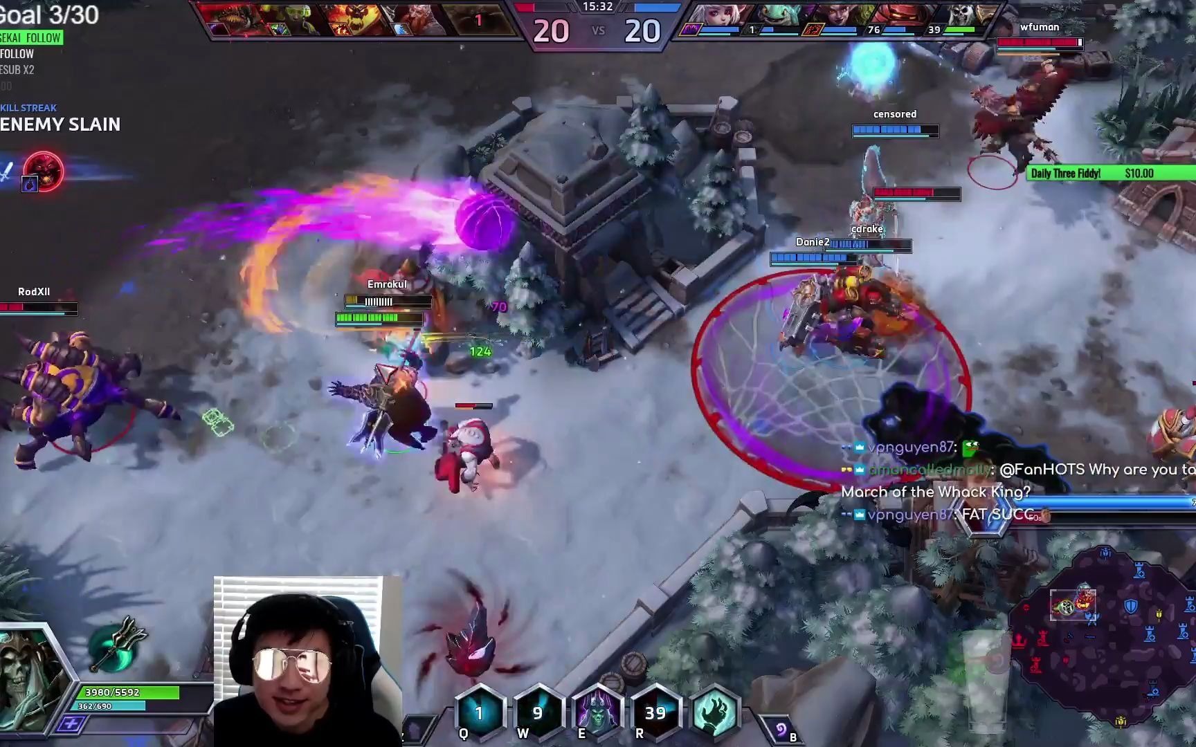 李奥瑞克:一夫当关,万夫莫开 Leoric team 4 kills哔哩哔哩bilibili风暴英雄