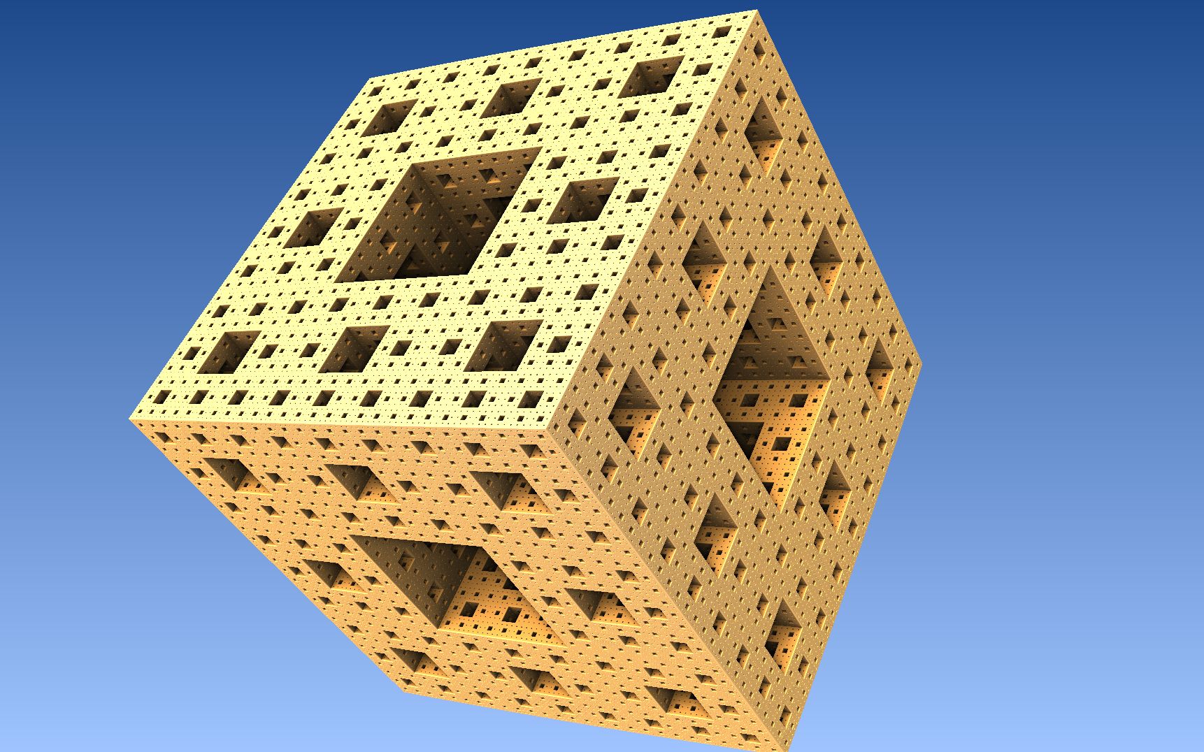 【分形】3D海绵方块（门格海绵）
