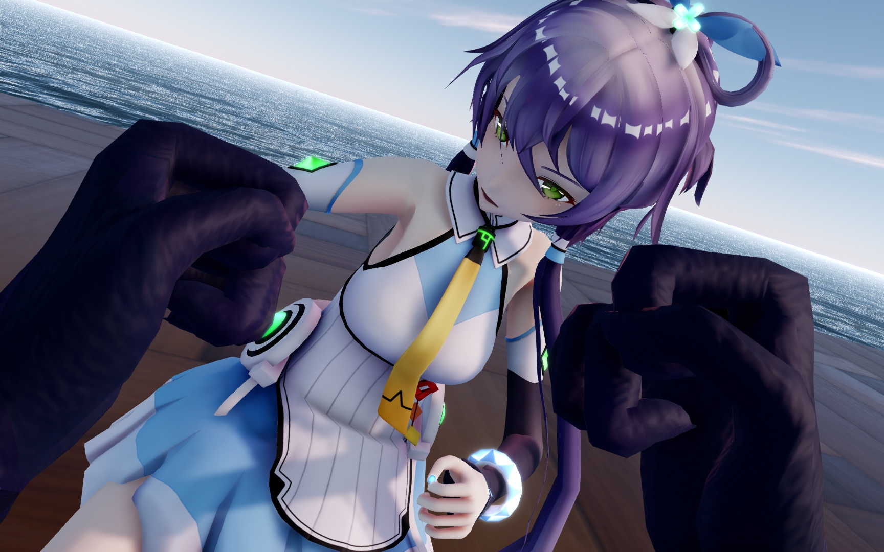 【第一人称视角/MMD】跟天依切磋一下