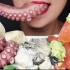【Cindy Eats】一口生吃超大章鱼腿、芥末三文鱼、牡蛎 吃播咀嚼音~
