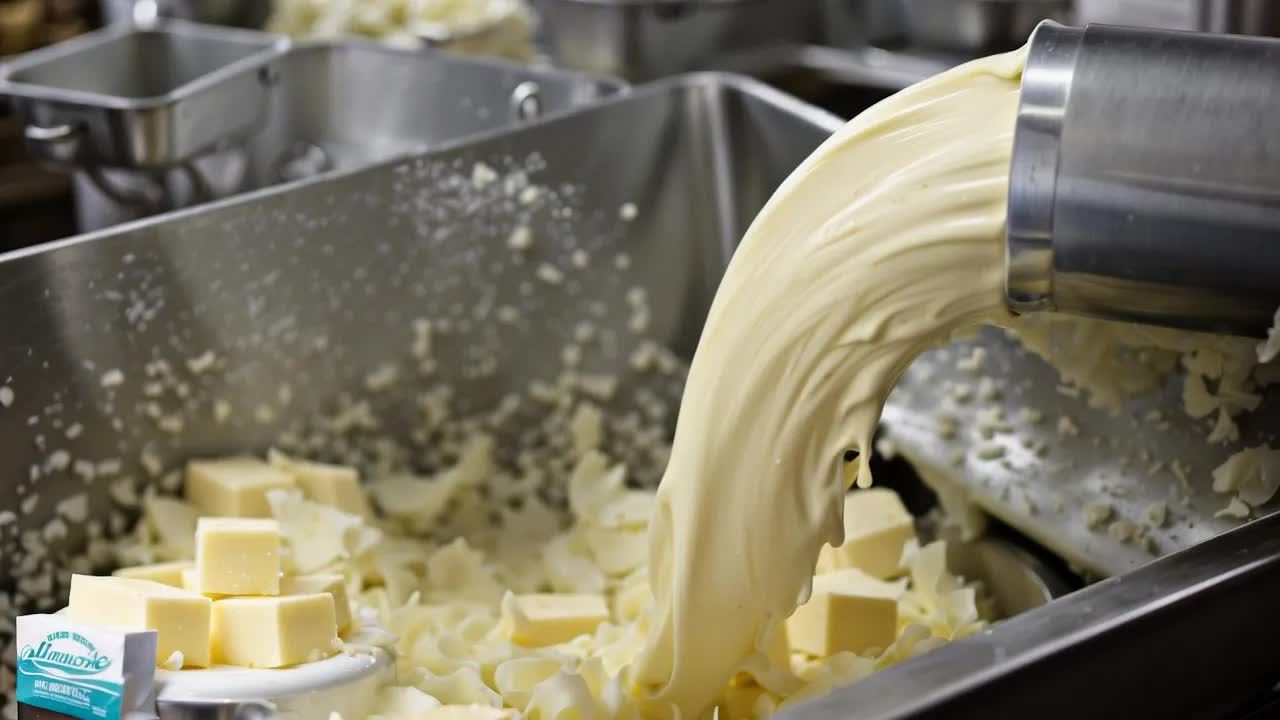 【外国工厂实拍】黄油到底是如何做成的 | 一起来看看黄油工厂制作的过程吧