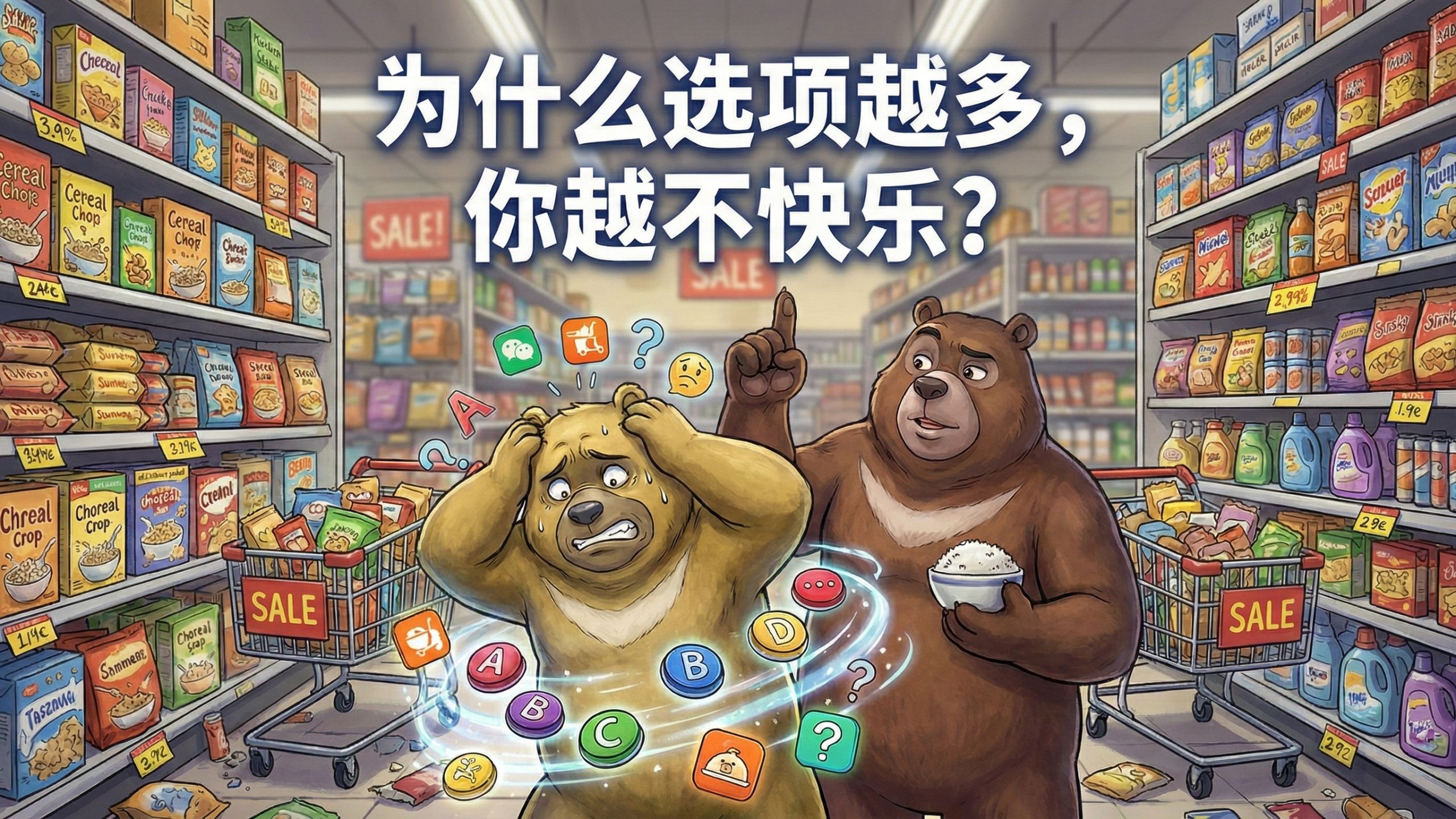 为什么选项越多，你越不快乐？