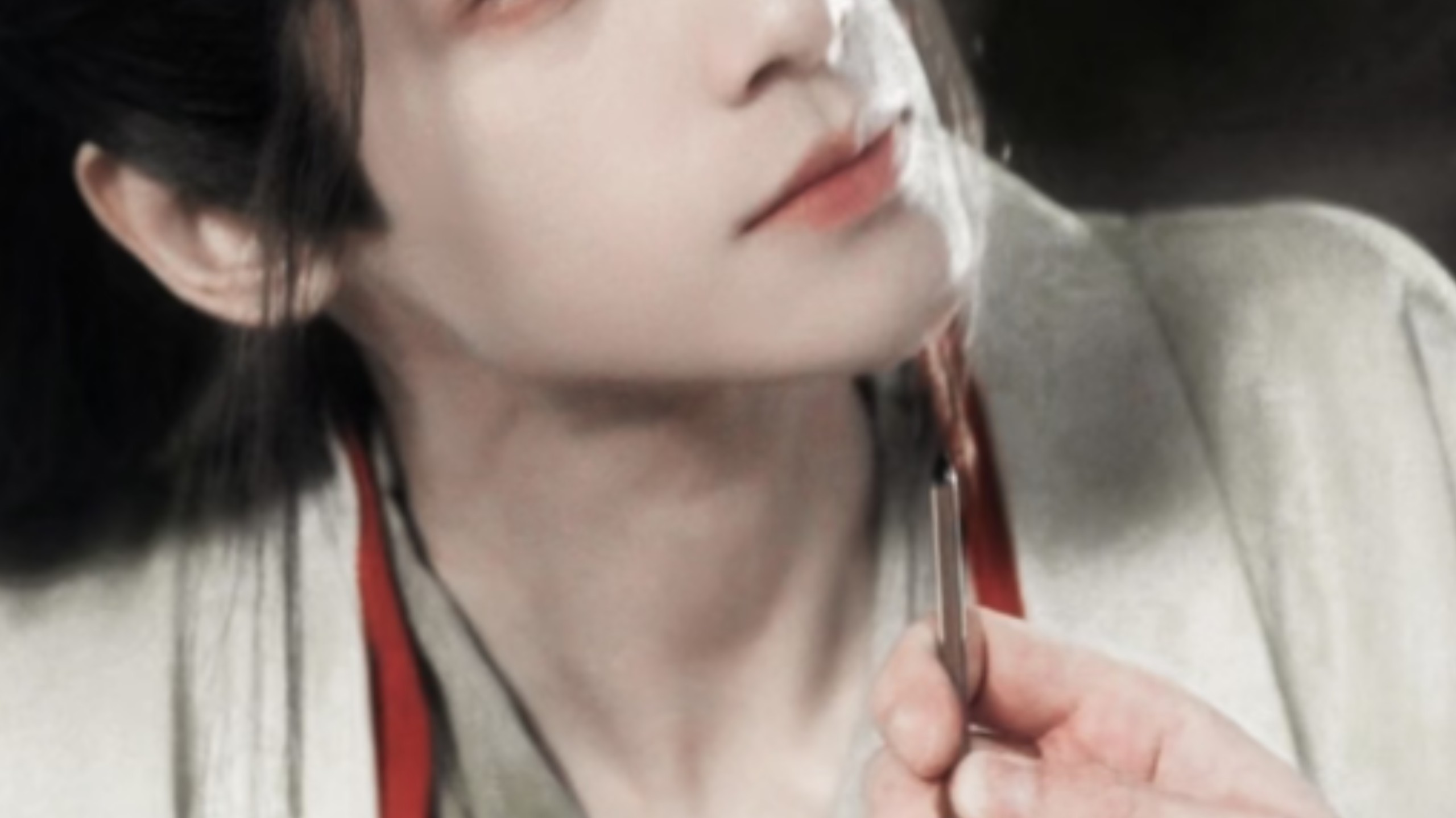 你像冷香海棠遗落画卷里