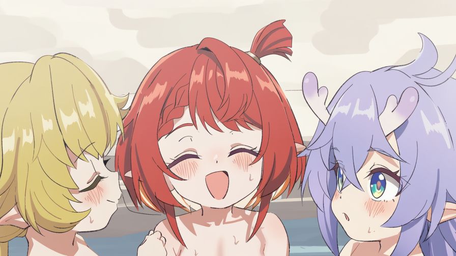 Just little girls playing by the pool.