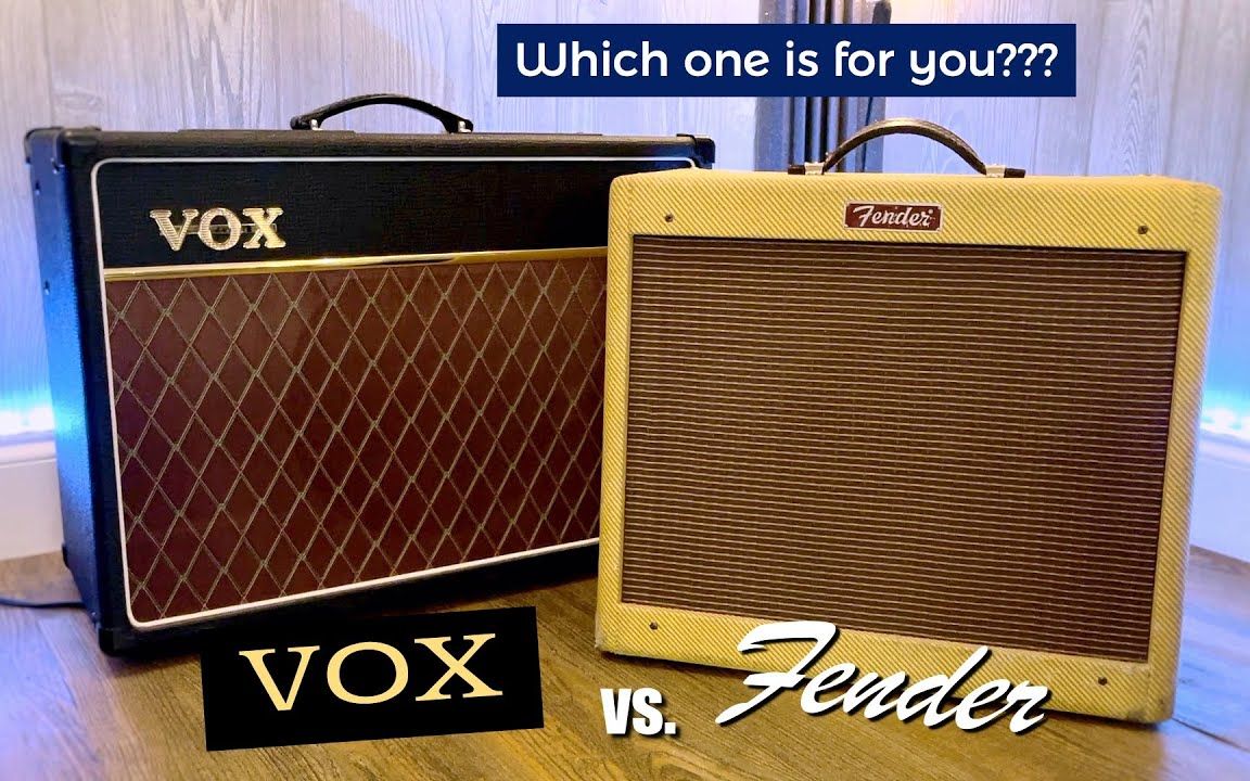 电吉他音箱对比】Vox AC15 vs. Fender Blues Jr-哔哩哔哩