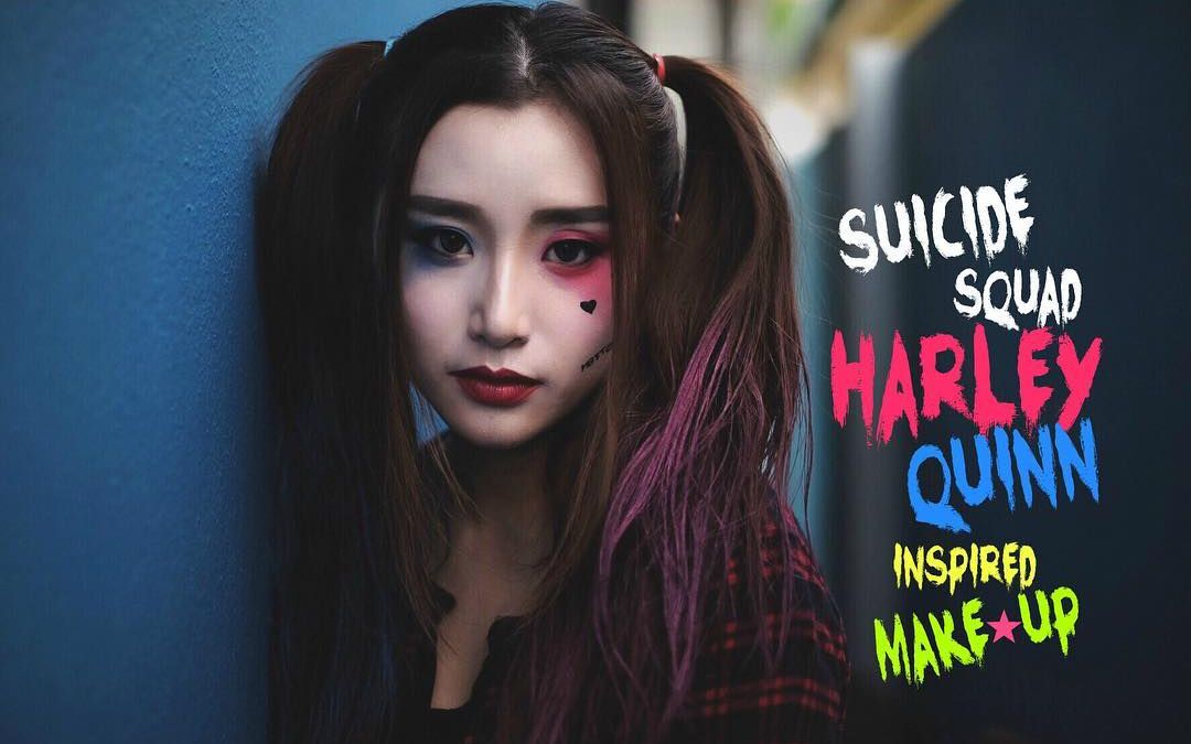 akiyo自杀小分队小丑女妆容suicidesquadharleyquinninspiredmake