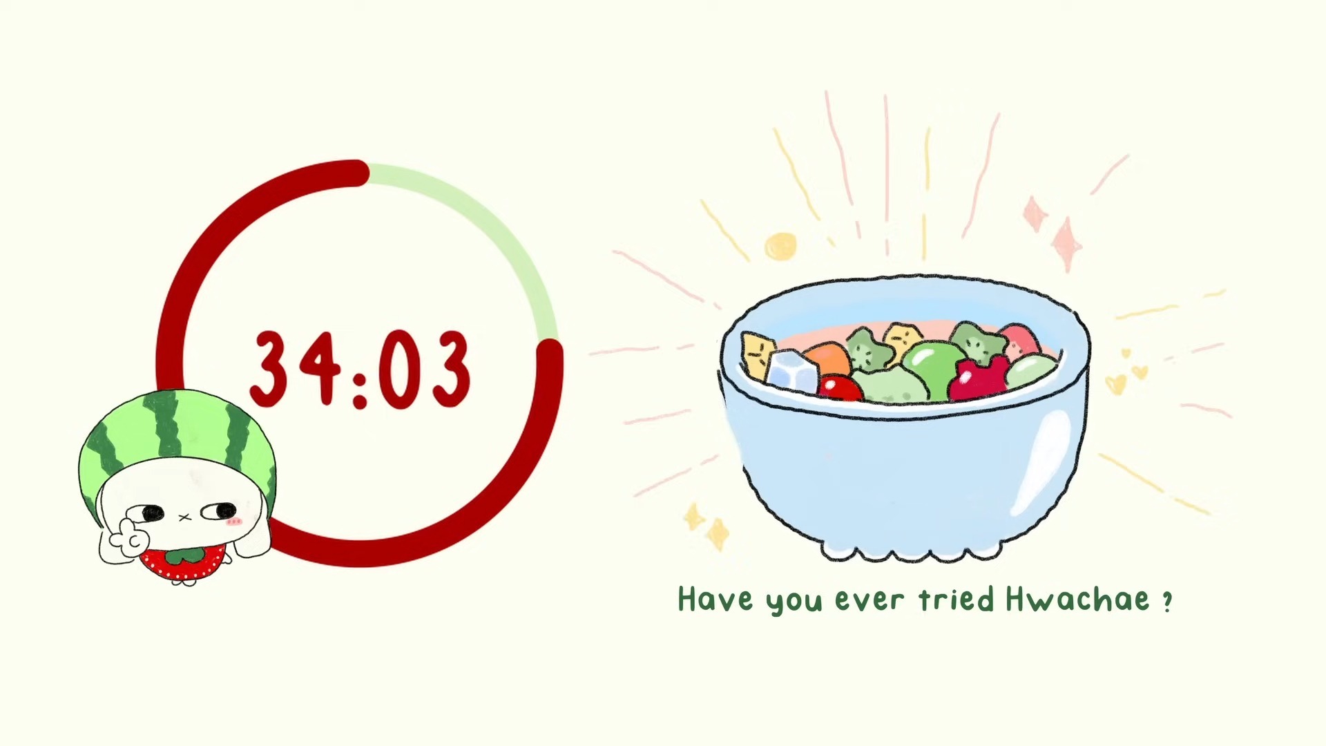 ADHD沉浸自习室｜PUSH版番茄钟 45/5x3 🍉 ｜STUDY WITH ME｜学习/专注/工作/考试