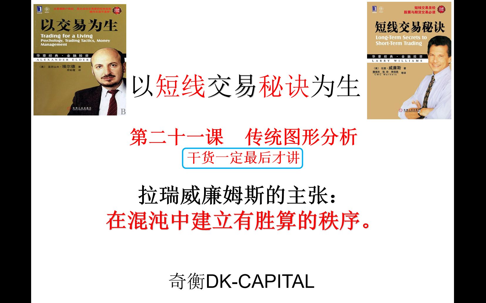 二十一课 K线图表入门