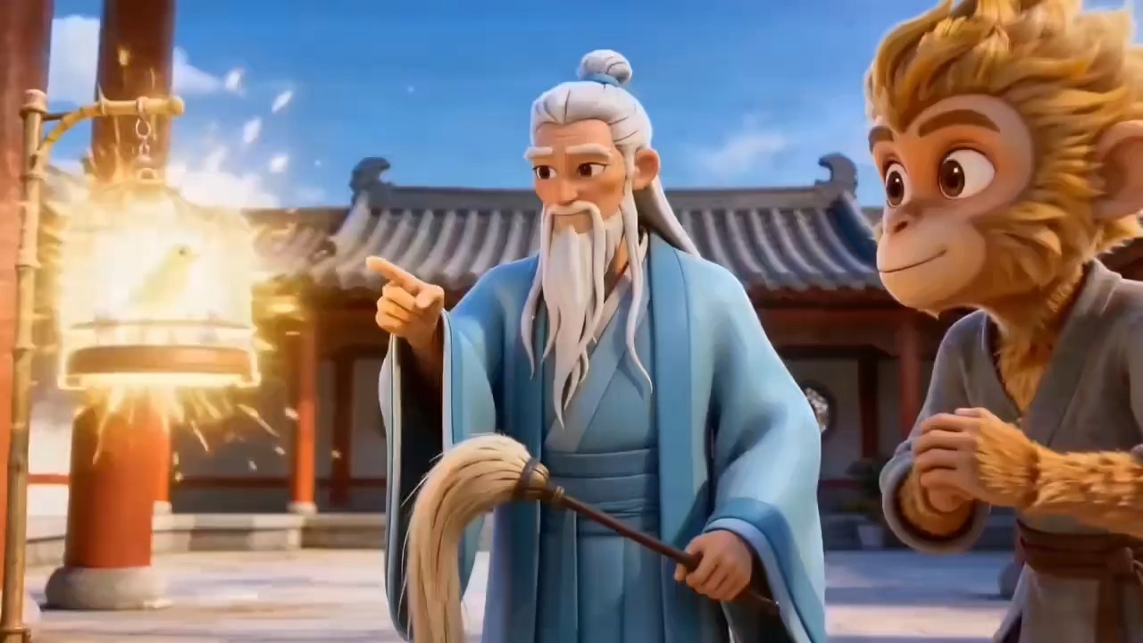 【英文磨耳朵】【西游记】AI动画片 英文版 中英文双语字幕