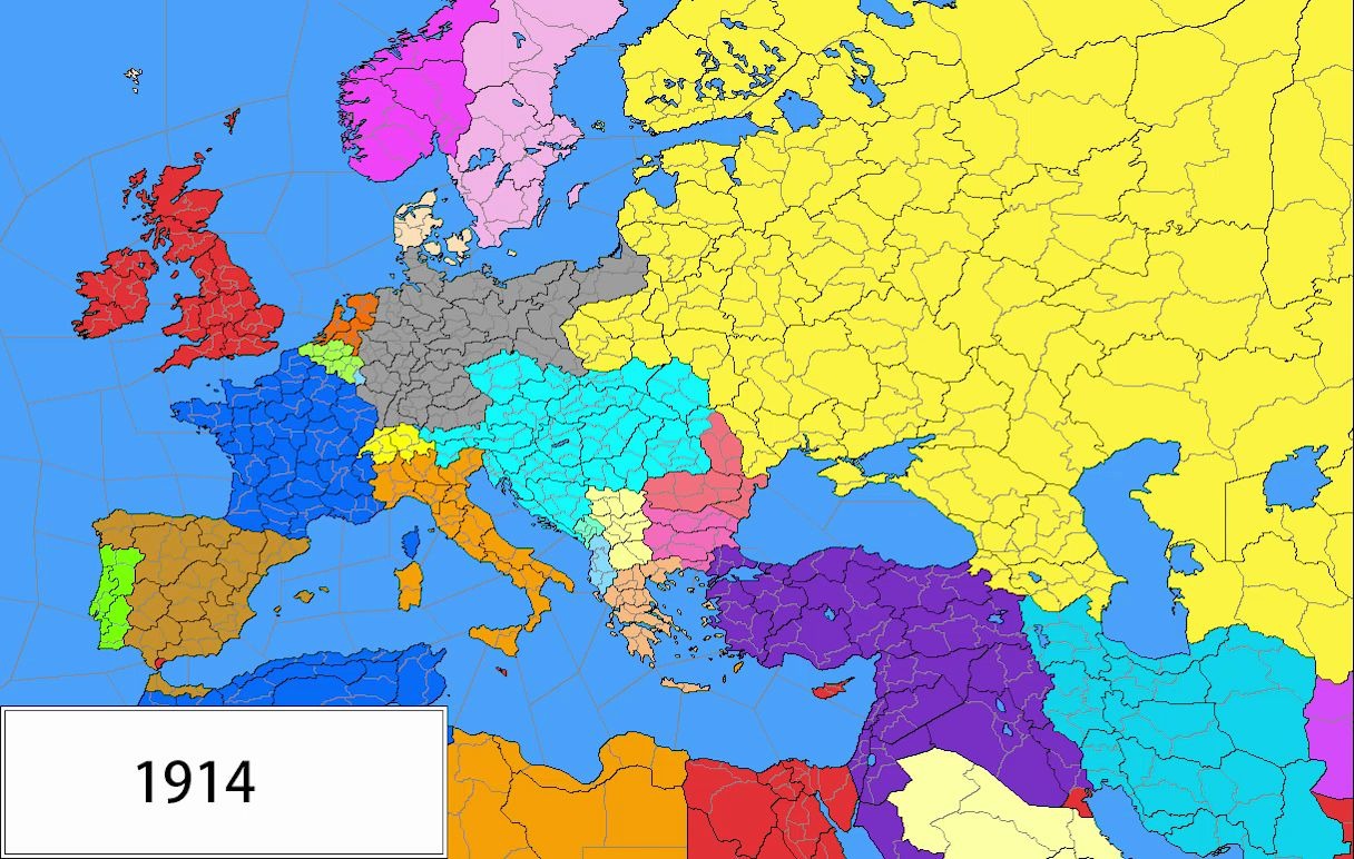 一战前后的欧洲-地图帝
