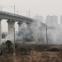 湘潭市岳塘区板塘铺农村焚烧秸秆 烧草 大气污染