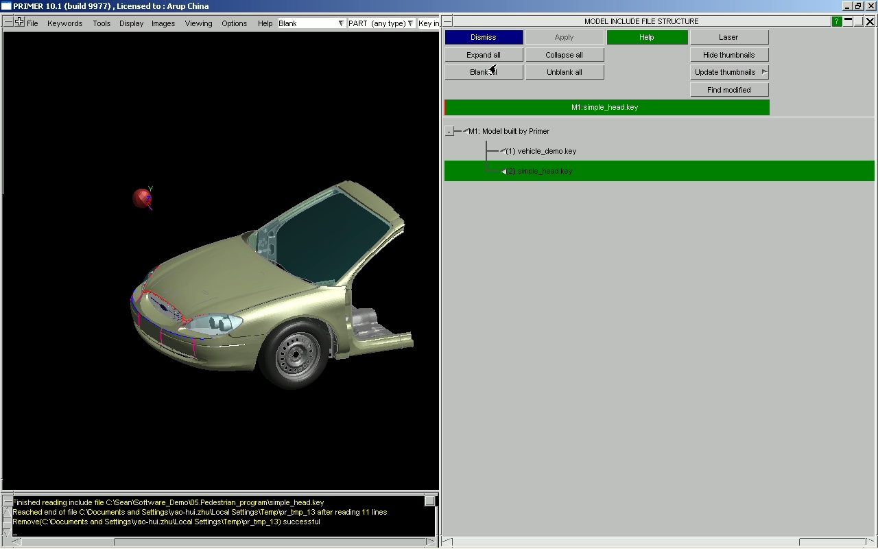 行人保护分析教程之二：自动定位头部冲击器