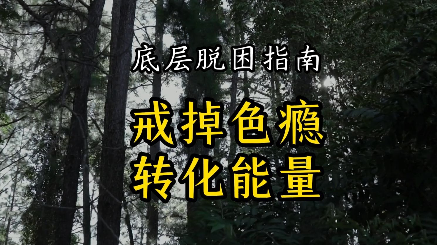 戒掉色瘾，转化能量
