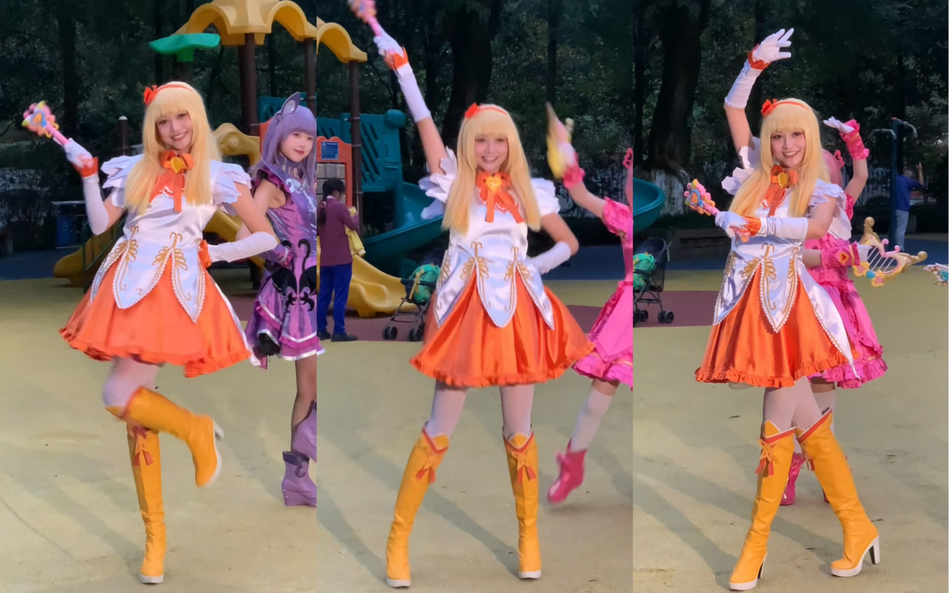 Saw Blah Blah Blah dancing in the park downstairs!