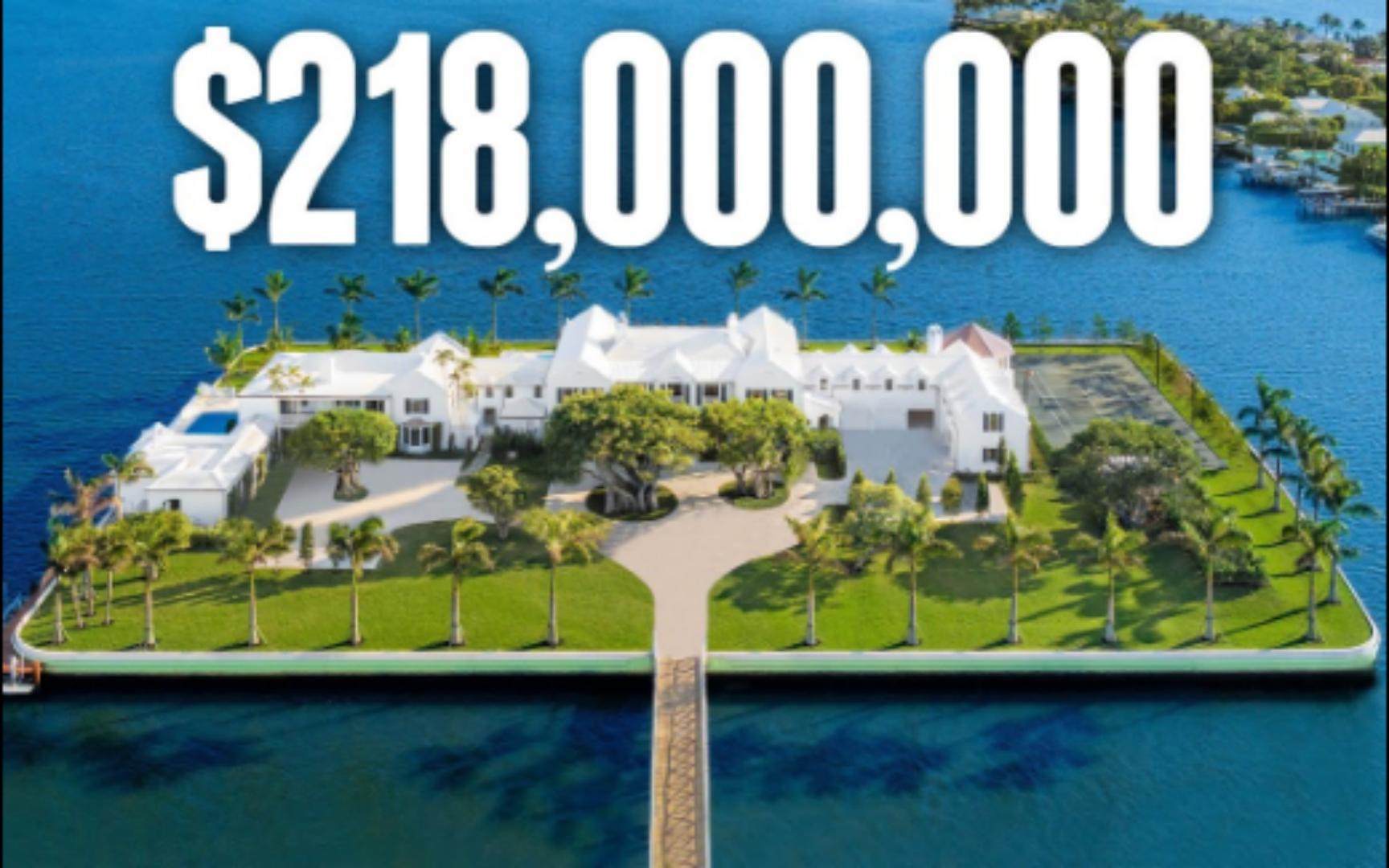 【Erik Conover】参观价值2.18亿美元的佛罗里达棕榈滩塔彭岛10号豪宅