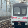 上海地铁6号线原08C02型车辆泥一831，调用6号线。当日早高峰出车运营，车辆运行区间实录（巨峰路-五洲大道）报站声正常
