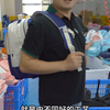 研发、生产的6108云朵减负书包,针距针线整齐美观，蝶形背板透气散热,防水、耐磨耐刮、轻便