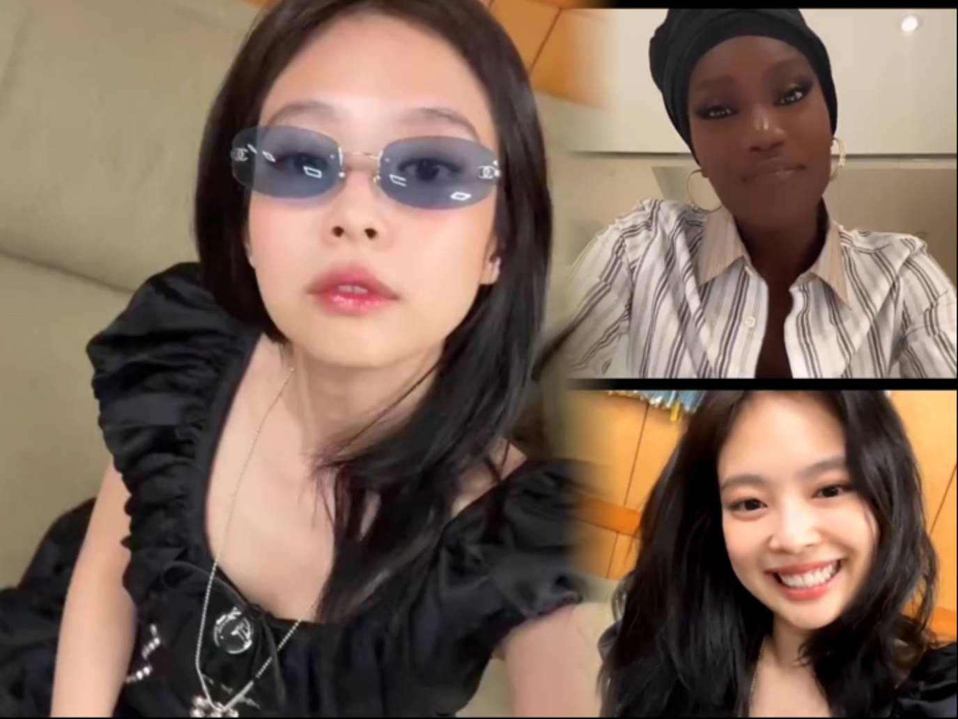 JENNIE最新直播（连线Docheii）