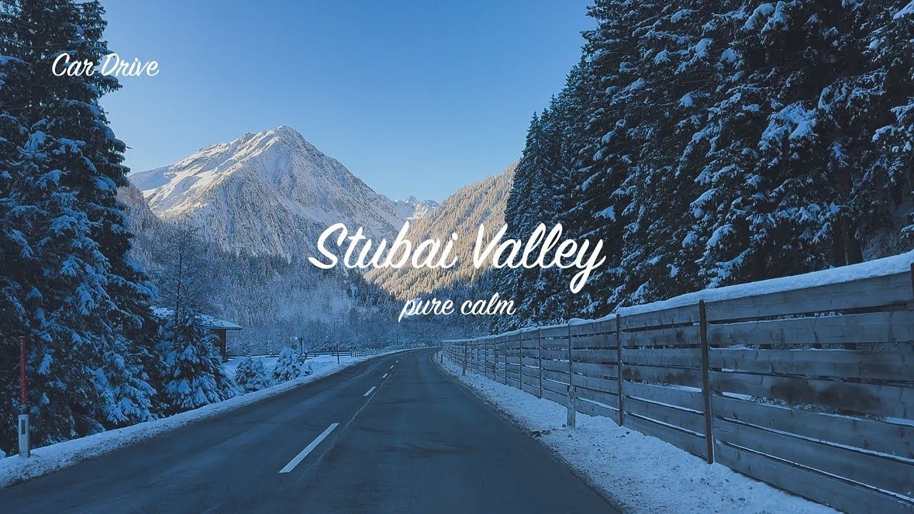 【4K60帧】放松解压：第一视角奥地利宁静冬日驾车之旅 | 法尔贝松→施图拜冰川 | 作者：Car Drive