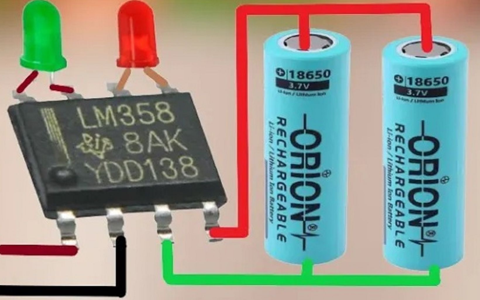 好主意单电路 3.7 V 1S 和 2S 电池充电器电路 /LM358 高精度自动切断