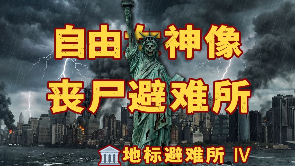 如果丧尸爆发，美国的精神象征自由女神像，能够作为末日丧尸庇护所吗？【世界知名地标丧尸庇护所】