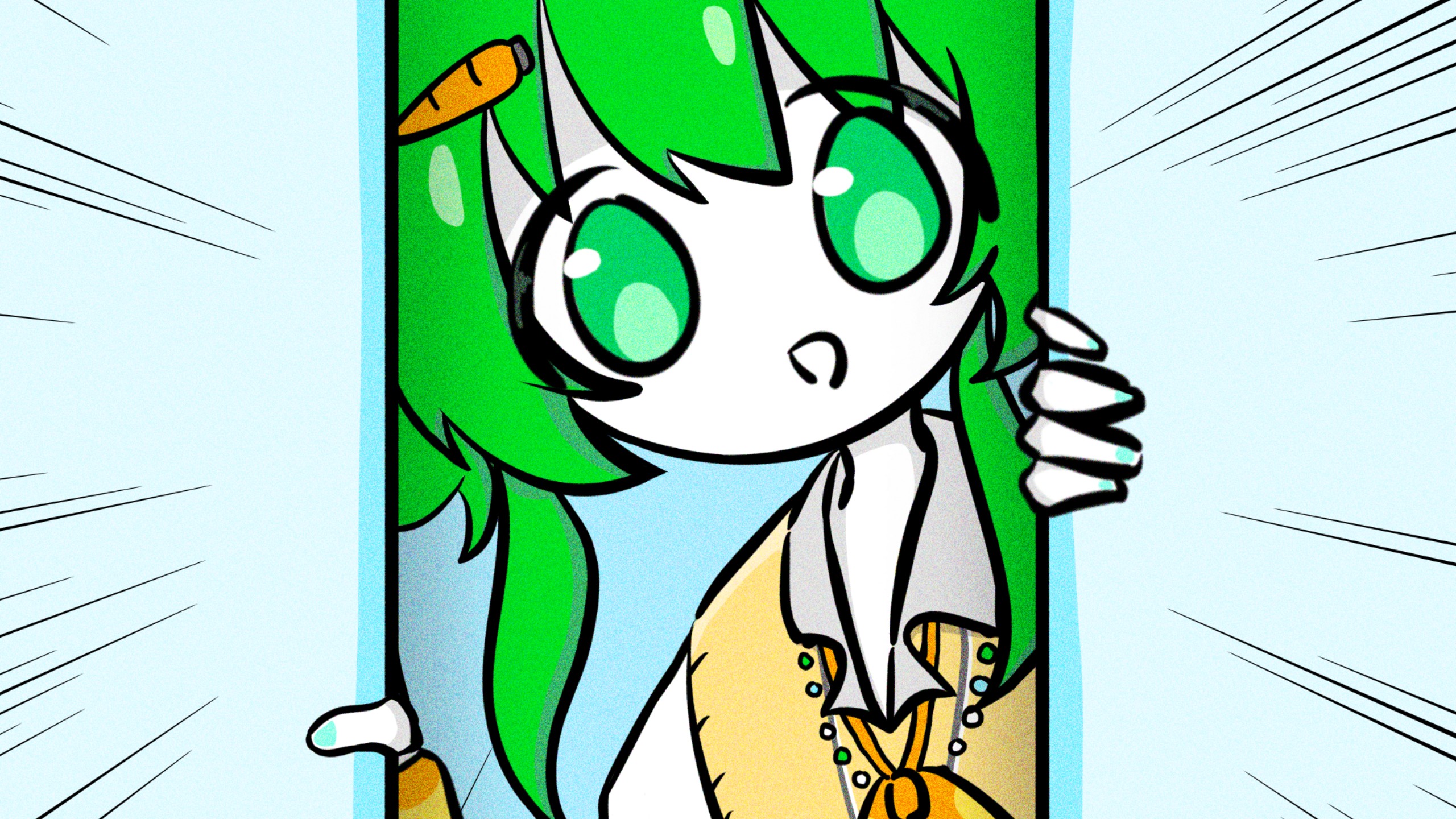 【动画】手 扒 电 梯 门！