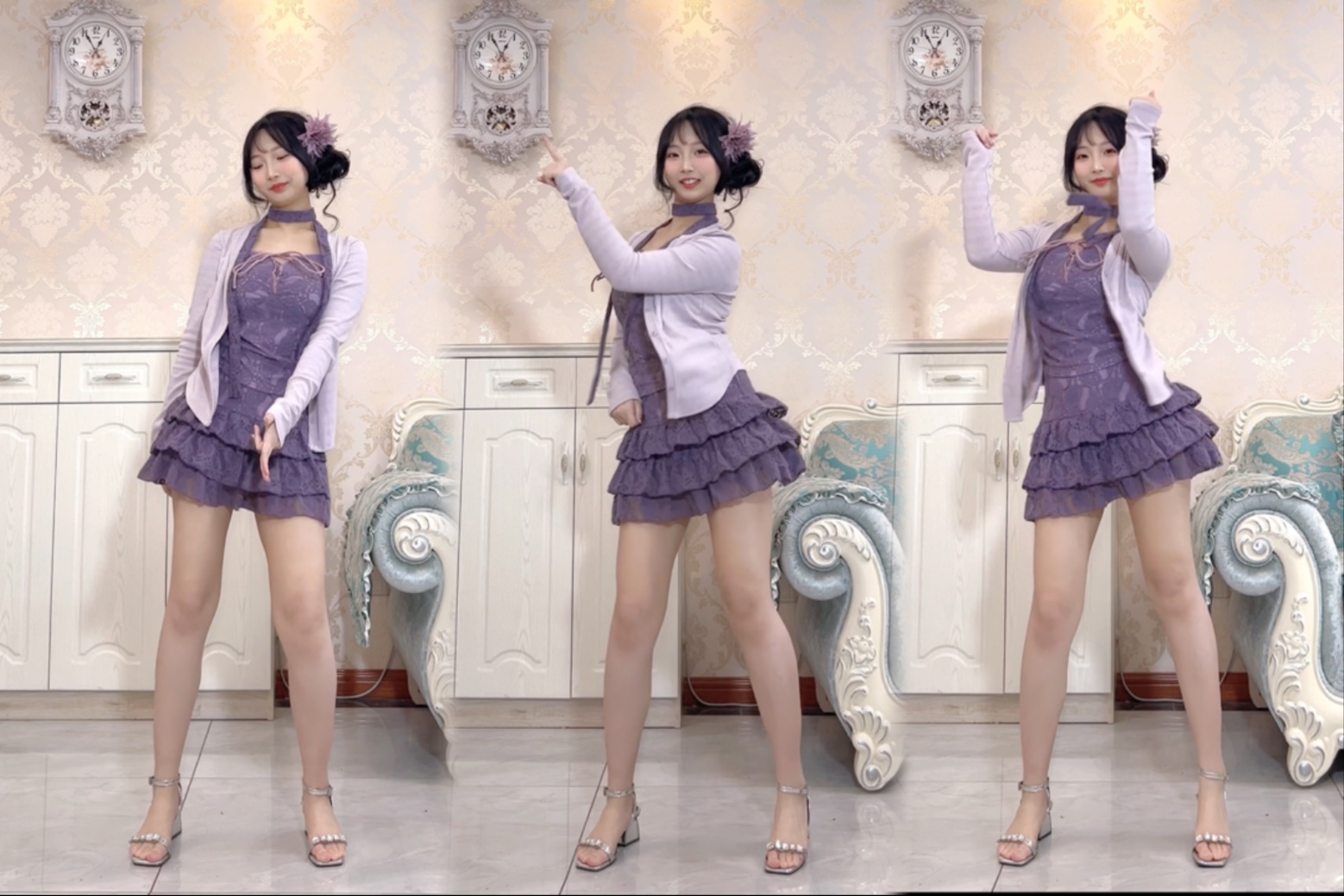 妹妹说紫色很有韵味~