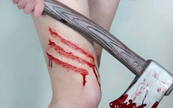 【特效美妆】腿部受伤特效妆 freakmo油管搬运