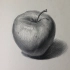 曹老师教你画素描之静物素描 苹果的画法